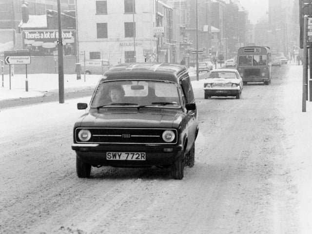 January 1979 and motorists struggled to drive down a snowy Wellington Street.