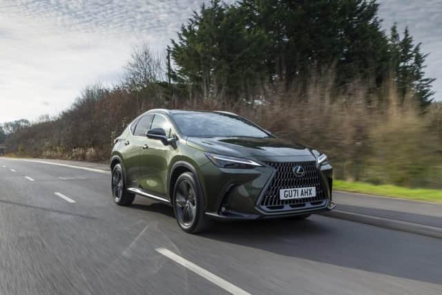 The Lexus is a distinctive machine