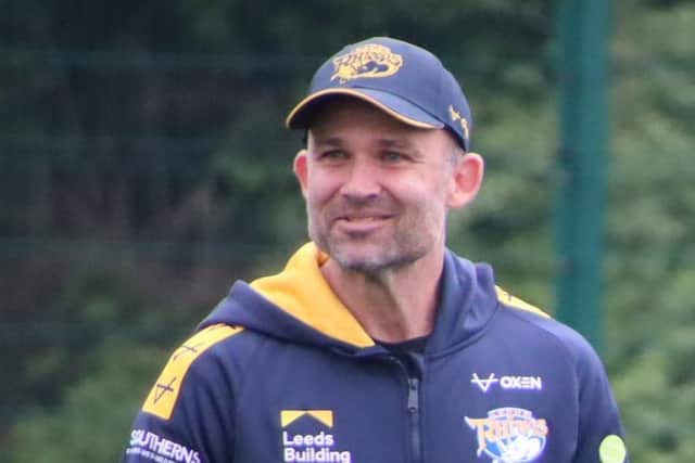 Coach Rohan Smith takes charge of Leeds Rhinos for the first time at Salford Red Devils. Picture: Phil Daly/Leeds Rhinos/SWpix.com.