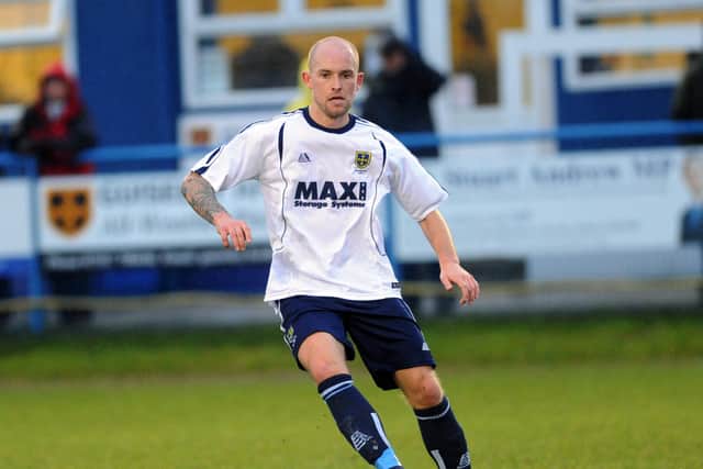 New Guiseley first-team manager Danny Ellis in action for the Lions in 2015. 
Picture: Jonathan Gawthorpe.