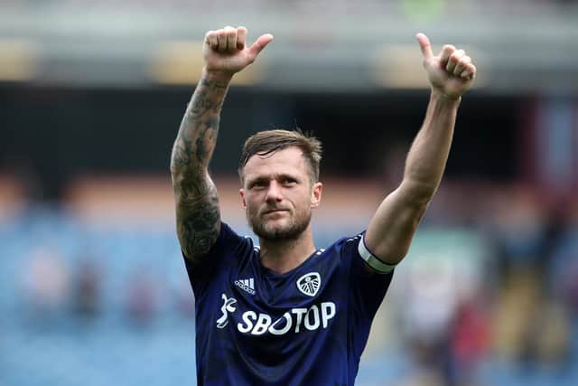 CONFIDENT MESSAGE: From Leeds United captain Liam Cooper.
Photo by Jan Kruger/Getty Images.