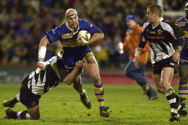 The prop made nine State of Origin appearances before joining Rhinos. He played 33 times in 2000, but returned to Australia at the end of that season.