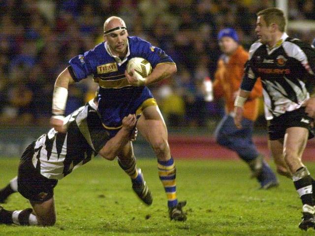 The prop made nine State of Origin appearances before joining Rhinos. He played 33 times in 2000, but returned to Australia at the end of that season.
