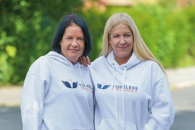 Homeless Street Angels founders Becky (left) and Shelley Joyce.