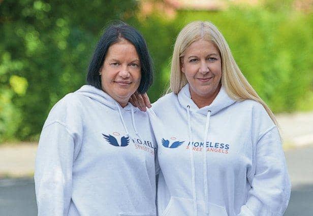 Homeless Street Angels founders Becky (left) and Shelley Joyce.