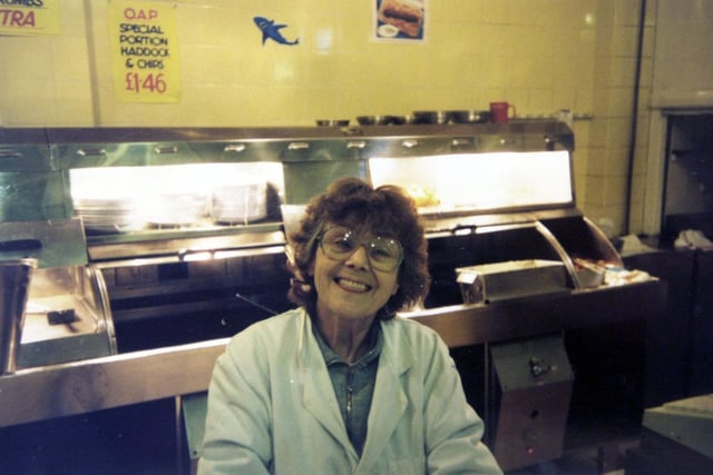 Norma McCall was retiring from Nash's fish and chip shop in April 2003.