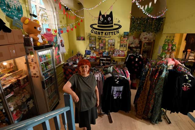 Carol Macpherson pictured in her shop Giant Kitten (Photo: Simon Hulme)