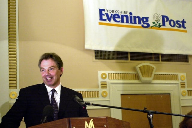 Prime Minister Tony Blair made a surprise visit to the YEP's Women of Achievement Awards held at the Queens Hotel in May 2001.