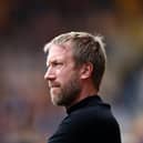 TRIO OUT: For Brighton boss Graham Potter, above, ahead of Sunday's clash against Leeds United at Elland Road. Photo by Naomi Baker/Getty Images.