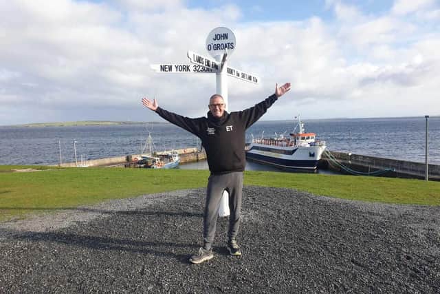 Eddie Towler who has embarked on an 870-mile run in just 17 days for charity. PIC: Eddie Towler/PA Wire