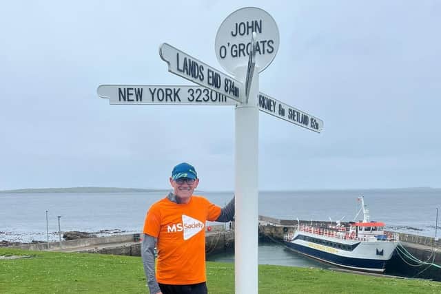 Eddie Towler who has embarked on an 870-mile run in just 17 days for charity. PIC: Eddie Towler/PA Wire