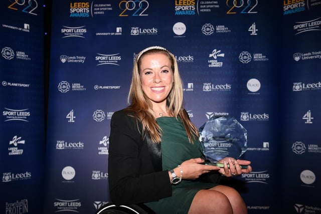 A stellar year for wheelchair racer Hannah Cockroft OBE was recognised in the 'Sportswoman: Disability' category