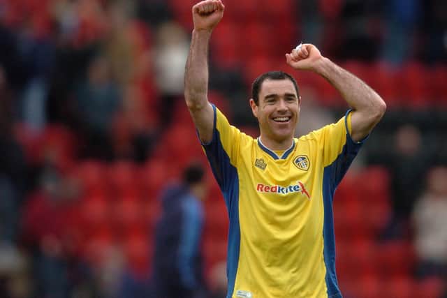 Andy Hughes celebrates victory against Leyton Orient at the Matchroom Stadium in April 2008. PIC: Jonathan Gawthorpe