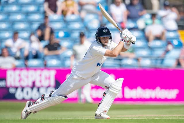 MASTERCLASS: Yorkshire's Joe Root hits out against Lancashire at Headingley Picture by Allan McKenzie/SWpix.com