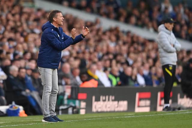 Leeds United head coach Jesse Marsch. Pic: Stu Forster.