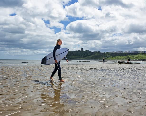 Scarborough North Bay is a popular beach for surfing. Picture: Tony Johnson