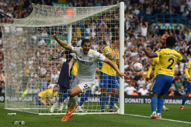 FIGHTING ON - Pascal Struijk's header means Leeds United's relegation fight will go to the last game of the season next Sunday. Pic: Jonathan Gawthorpe