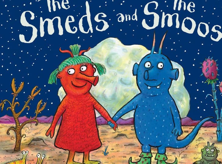 the front cover Julia Donaldson and Axel Scheffler's book The Smeds and The Smoos which will be adapted for a BBC Christmas production. PIC: BBC/PA Wire
