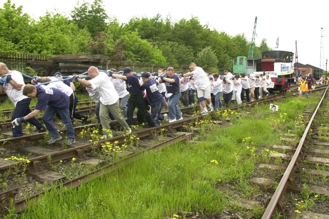 Middleton Light Railway hosted a train pull in aid of Jason Crawshore, eight, from Dewsbury, who hoped to go to Key Largo in the US for therapy.