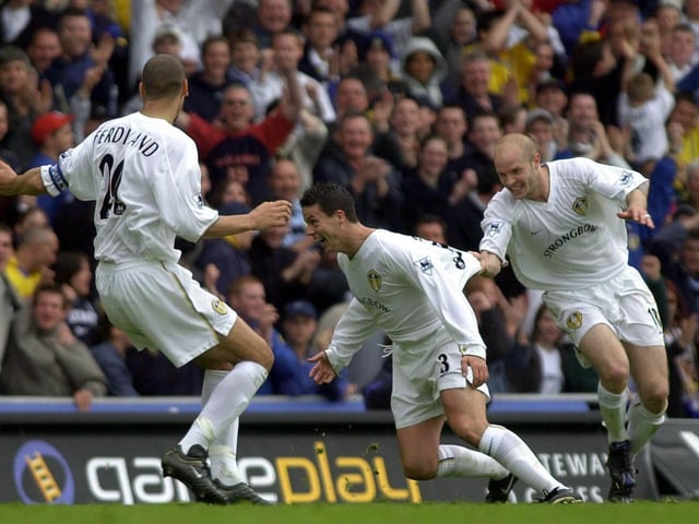 Ian Harte celebrates after scoring a free-kick. PIC: John Giles/PA