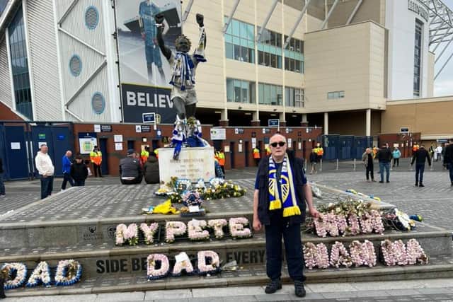 SPECIAL PLACE - John Cherry made his first ever visit to Elland Road to support Leeds United on Sunday and it more than met his expectations.