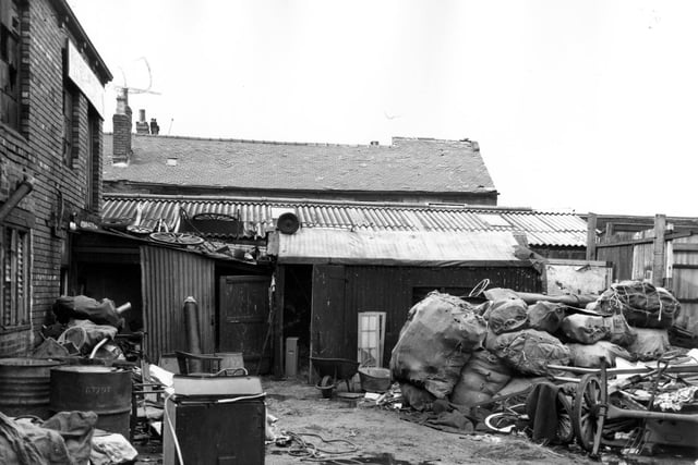 The yard of K Shann & Sons Rag and Metal Merchants on Aysgarth Road in Richmond Hill in October 1966. PIC: West Yorkshire Archive Service