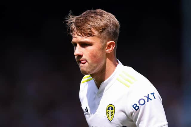 FOCUS: Joe Gelhardt maintained his composure in the final moments as Leeds salvaged a point against Brighton (Photo by Robbie Jay Barratt - AMA/Getty Images)