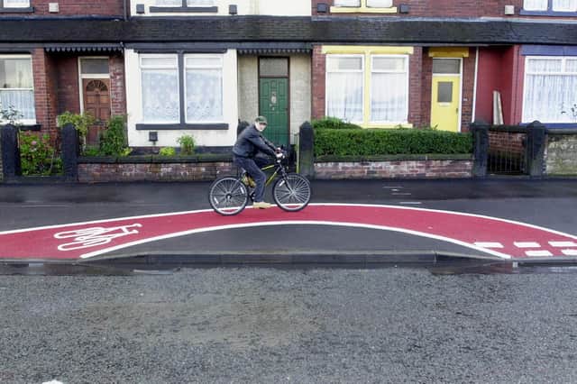 Do you remember this cycle lane? PIC: Tony Johnson