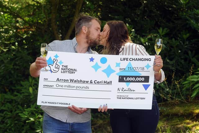 Arron Walshaw and his fiancee Ceri Hall won the £1m raffle prize back in 2018.