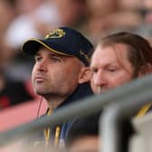 WATCHING BRIEF: 
Leeds Rhinos' head coach Rohan Smith at last week's game at Salford Red Devils. Picture by John Clifton/SWpix.com