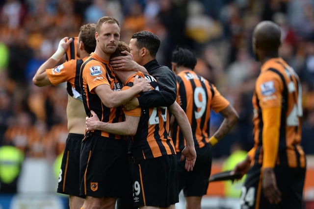 Hull are relegated from the top flight on the final day of the 2014-15 season (Photo: OLI SCARFF/AFP via Getty Images)