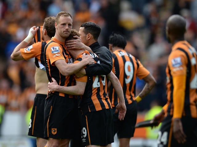 Hull are relegated from the top flight on the final day of the 2014-15 season (Photo: OLI SCARFF/AFP via Getty Images)