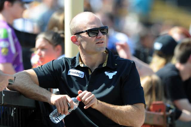 THAT WAS THEN: Rohan Smith. - pictured in June 2016 during his time as head coach at Bradford Bulls Picture: Jonathan Gawthorpe