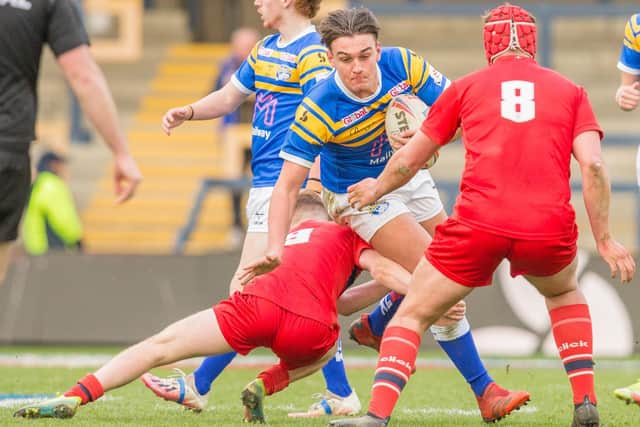 Rhinos academy's Harrison Gilmore. Picture by Craig Hawkhead.