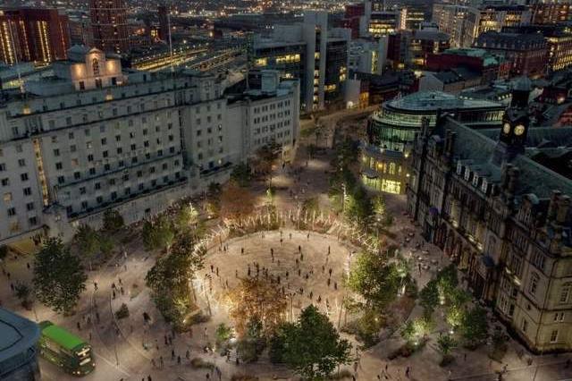 As part of Leeds City Council's transport plans, city square is set to double in size, with traffic limited to buses around Mill Hill. Work is expected to be complete by the end of 2033. (Pic: LCC)