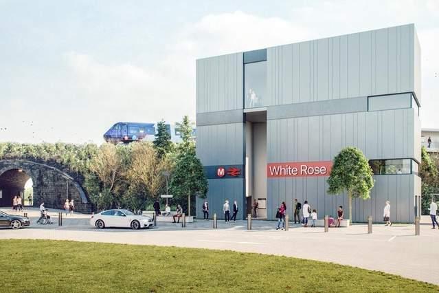 Construction has already begun on the £26m White Rose Station, which is set to service commuters attending the White Rose Office Park and shoppers heading to the White Rose Centre. (Pic: WYCA)