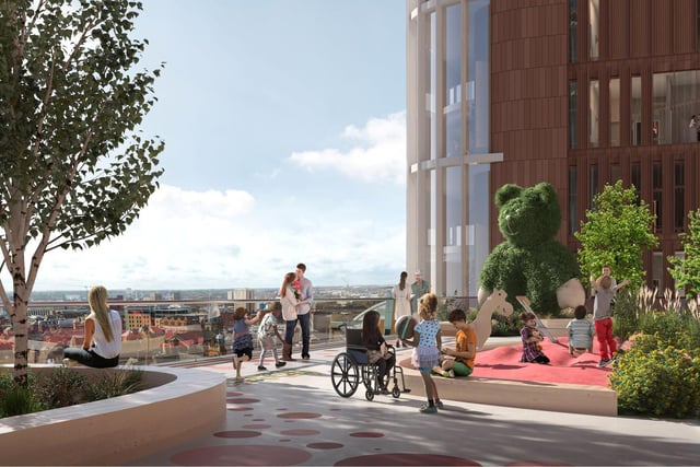 The hospital plans include this incredible sensort sky garden! (Pic: LTHT)