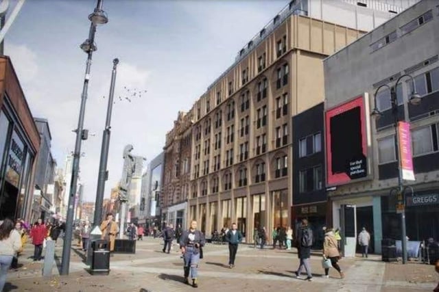 As House of Fraser is expected not to renew its lease on the site in Briggate, developers plan on replacing it with a 10-storey building, complete with both shops and purpose-built student accommodation.
Plans were submitted back in February, so a final decision is expected this year.
(Pic: Dukelease)