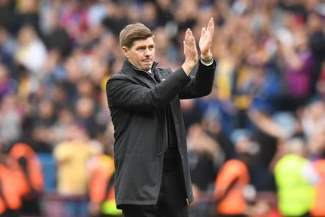 AMBITIONS: Laid out by Aston Villa boss Steven Gerrard, above, ahead of his side's final two games of the season. Photo by Tony Marshall/Getty Images.