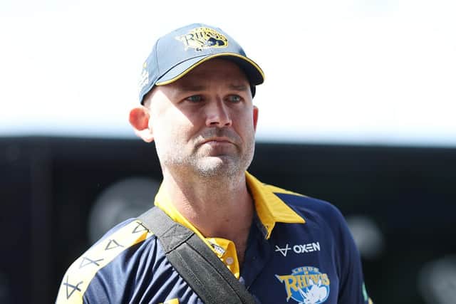 Leeds Rhinos head coach Rohan Smith - pictured at the AJ Bell Stadium last Sunday. Picture by John Clifton/SWpix.com