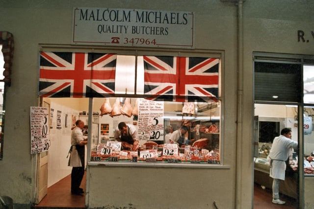 Malcolm Michaels shop on Butchers Row, which runs beside the George street side of the market in September 1999.