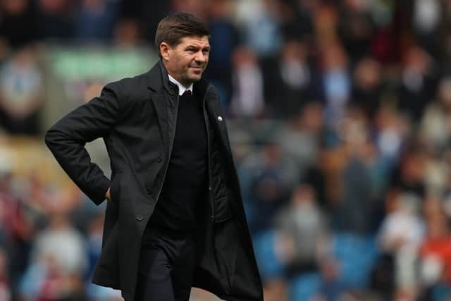 INJURY BLOW: For Aston Villa boss Steven Gerrard, above.
Photo by Alex Livesey/Getty Images.