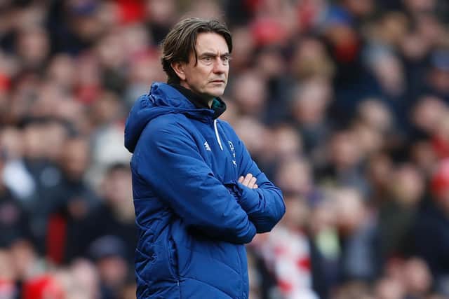 INJURIES: For Brentford boss Thomas Frank ahead of Sunday's Premier League finale against Leeds United. Photo by IAN KINGTON/AFP via Getty Images.