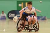 England wheelchair captain Tom Halliwell of Leeds Rhinos. Picture: Richard Blaxall/SWpix.com.