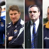 PAST ... Australian-born former coaches for Leeds Rhinos (from left): Dave Furner. Tony Smith, Graham Murray and Dean Lance.