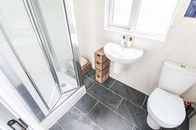 As well as three bedrooms, the first floor also features an en-suite bathroom.