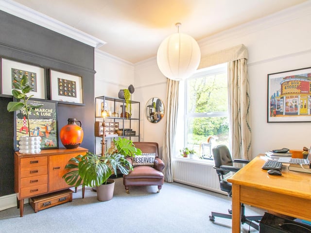 Plenty of rooms with flexibility, with this one currently put to use as a home office.