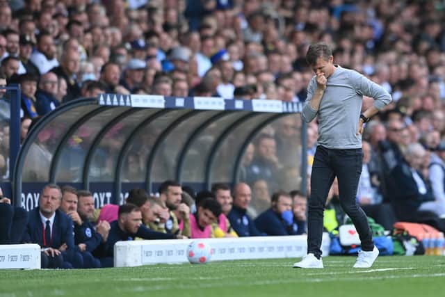 HIGH PROBABILITY - The statistical probability of Leeds United being relegated stands at 76 per cent ahead of Sunday's visit to Brentford on the final day of the season. Pic: Getty