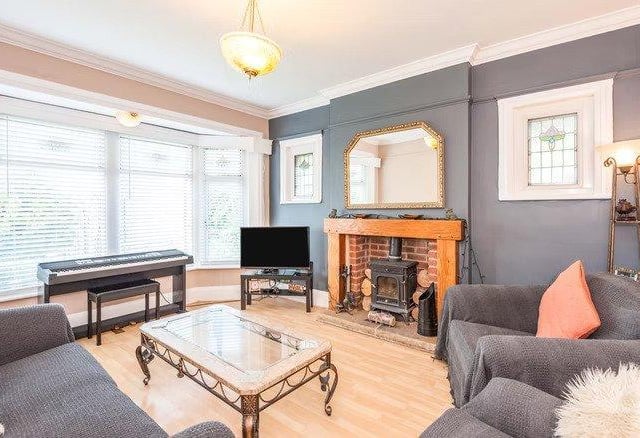 The main accommodation comprises of an inviting entrance hallway and an elegant lounge with wood burning stove.