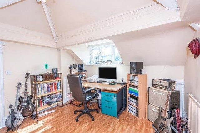 Despite being advertised as a bungalow, the property also features a spacious attic room - perfect for a home office space.